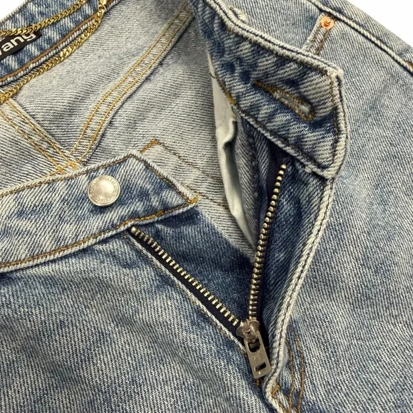 Alexander Wang Light Wash Chain Jeans Size 24
